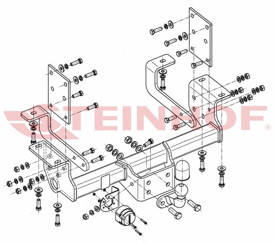 Trekhaak Nissan NV 400 (Pick-Up) (dubbele wielen) 04/2010-....
