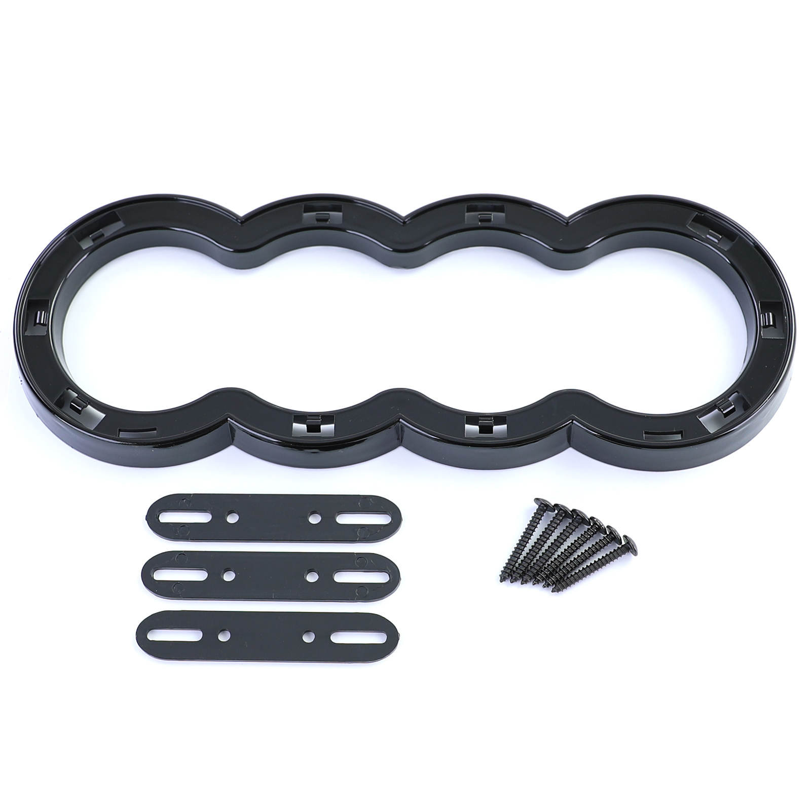 Grill Audi A6 C5 4B 01-04 RS6 look Glans Zwart