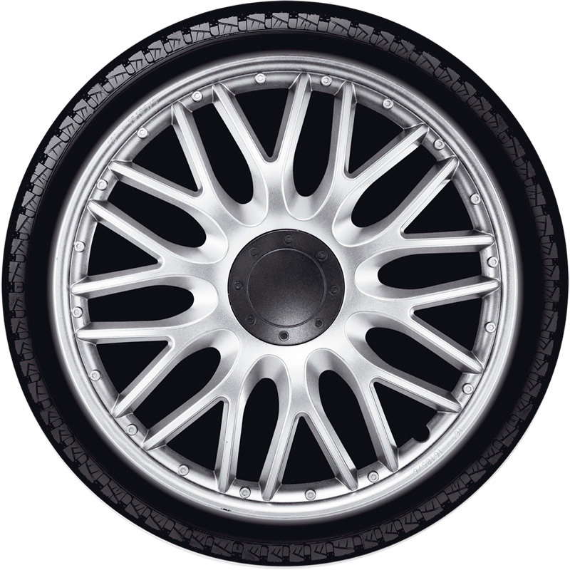 4-Delige J-Tec Wieldoppenset Orden 14-inch zilver