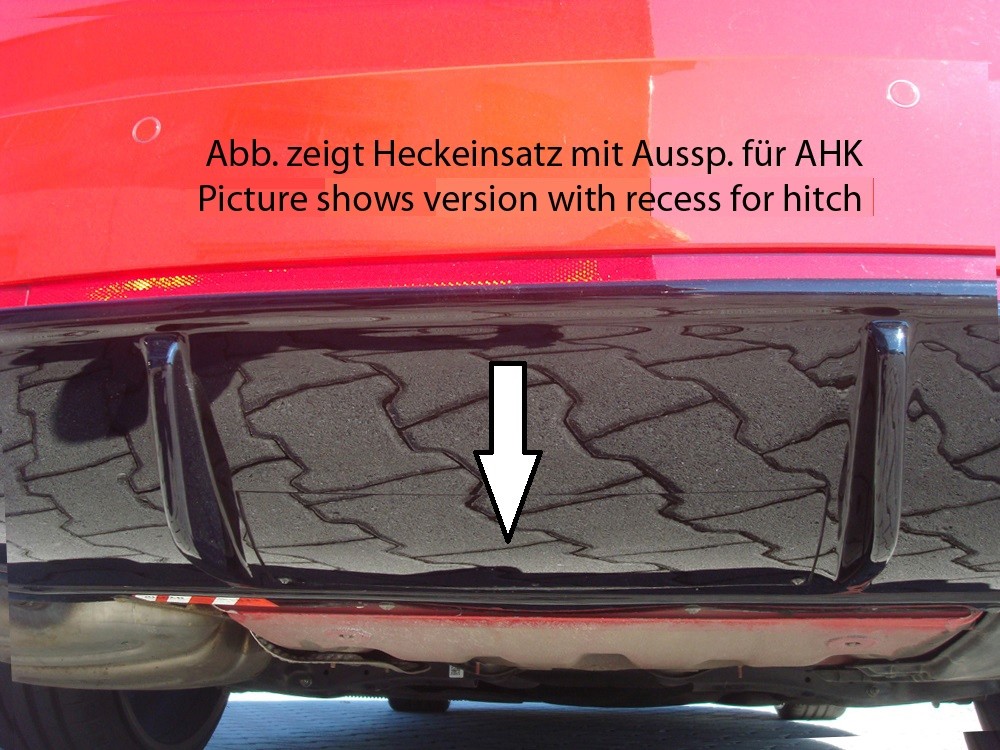 Achterbumper Diffusor Rieger Skoda Octavia RS 5E met trekhaak