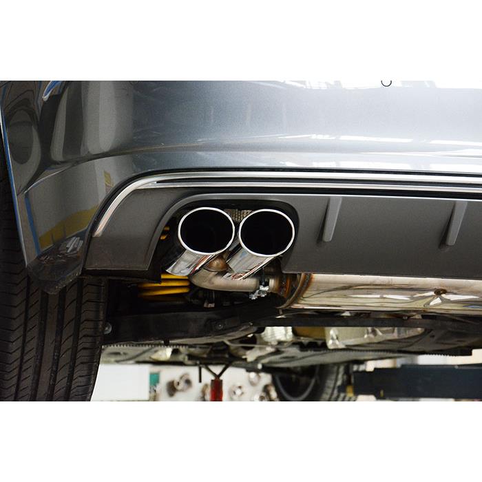 AUDI A3 8V Cabrio Facelift 2.0 TFSI (190 Hp) 2016 Endpipe kit 100x75 Right + 100x75 Left
