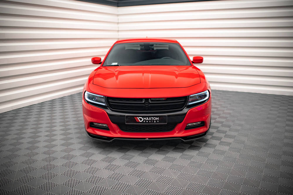 Voorspoiler V.2 Dodge Charger RT MK7 FL Maxton Glans Zwart