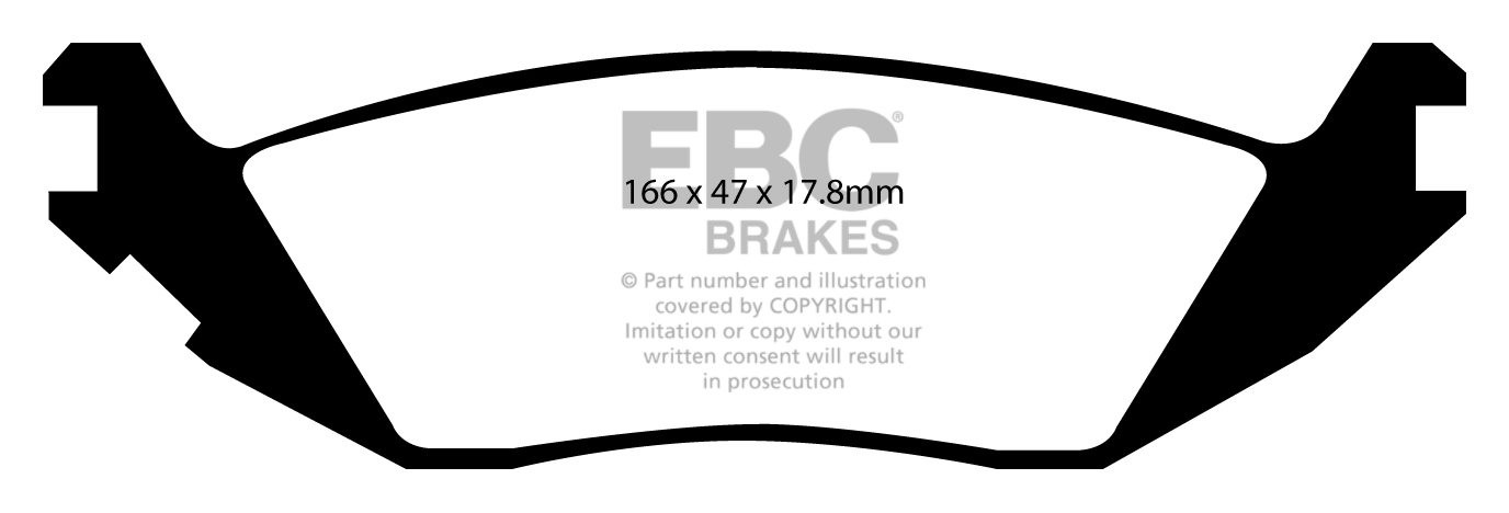 EBC Brakes DODGE (USA) Durango 3.7 2007-.. Remblokken achterzijd