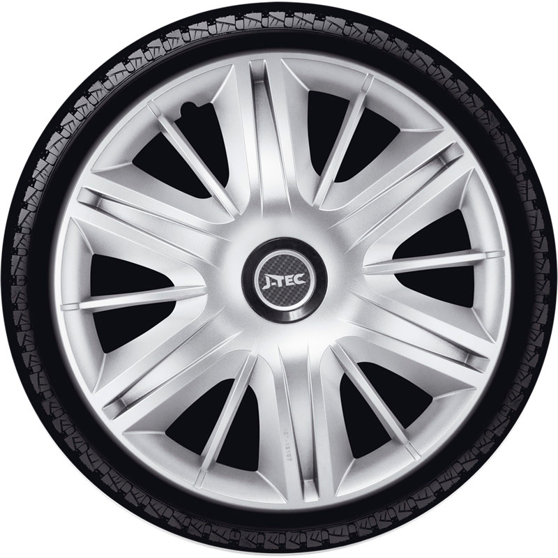 4-Delige J-Tec Wieldoppenset Maximus 14-inch zilver