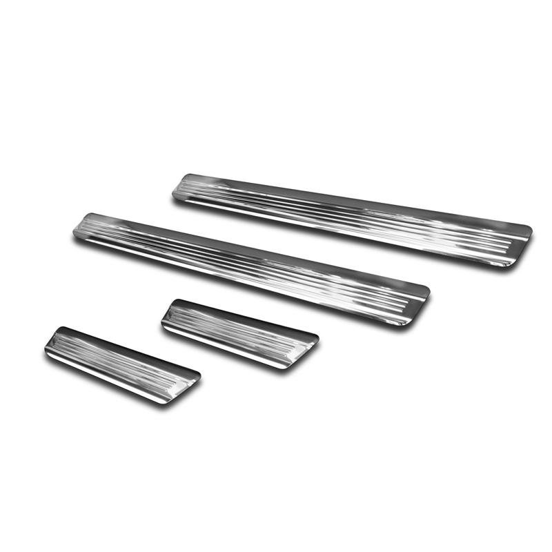Zilver-Chroom RVS Instaplijsten  Volkswagen Golf VIII HB/Variant 2020-2024 & FL 2024- 'Lines' - 4-delig
