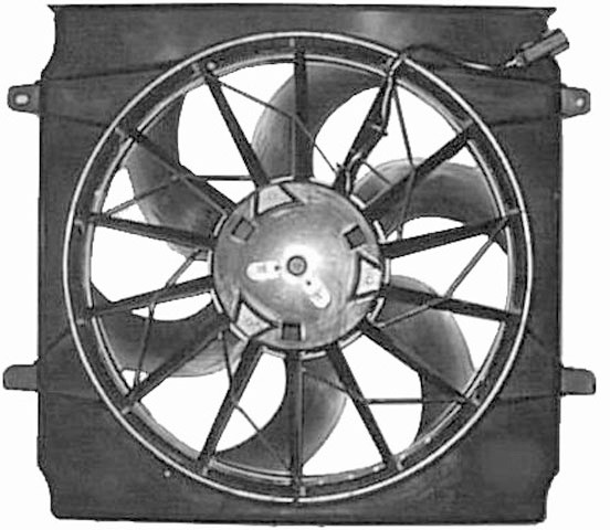 ELEK.FAN JEEP CHEROKEE 01-04 450mm 2.4I-16V/3.7 V6 +AC
