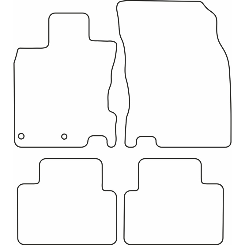 Set velour car mats  Nissan Qashqai II 2014-2020