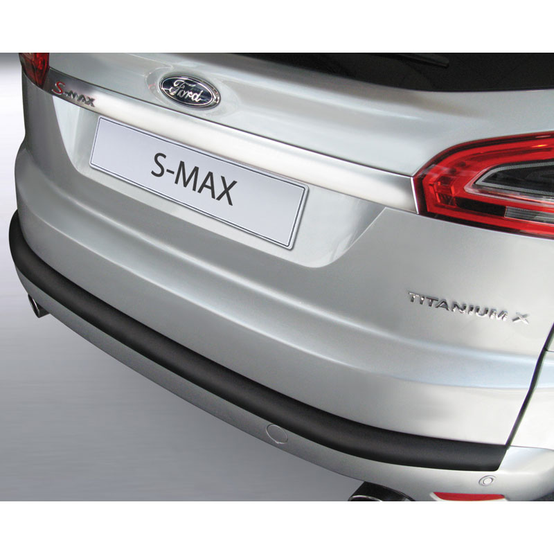 ABS Rear bumper protector  Ford S-Max 5 doors 2006-2015 Black