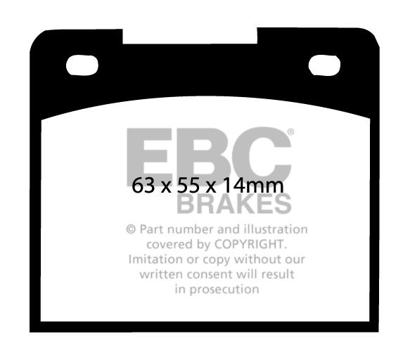 EBC Brakes CATERHAM Seven 1.7 86-.. Remblokken voorzijde