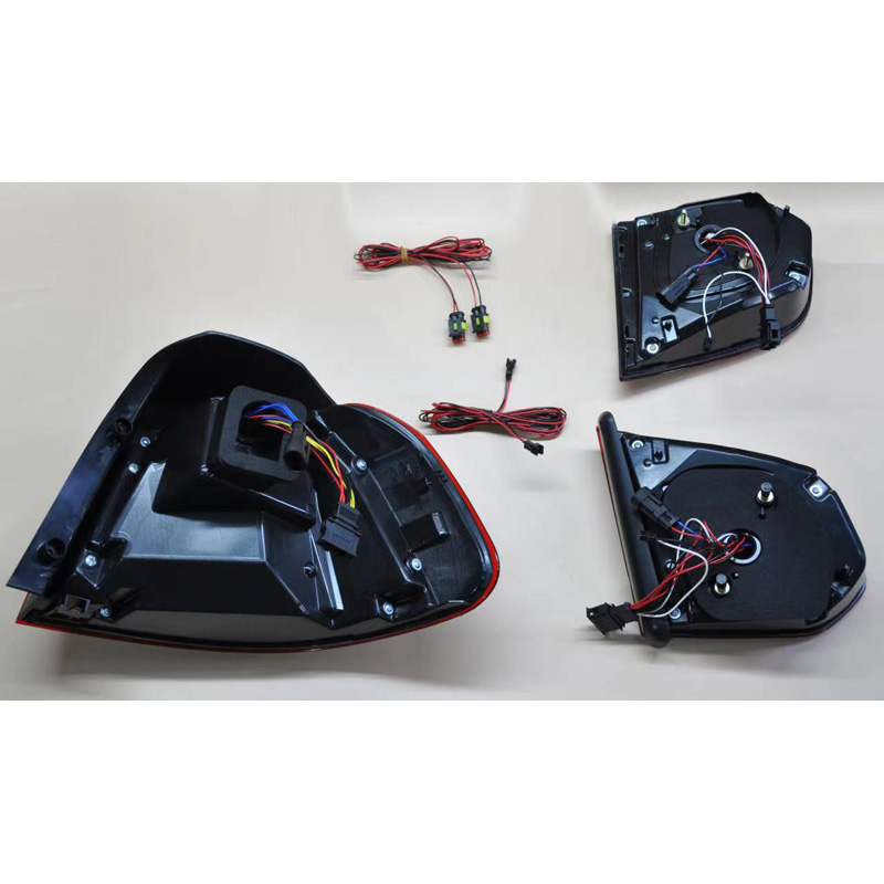 Set LED Tail Lights in Golf 8-Look  Volkswagen Golf VI 2008-2012 excl. Variant - Red/Clear/Smoke - incl. Dynamic Running Light