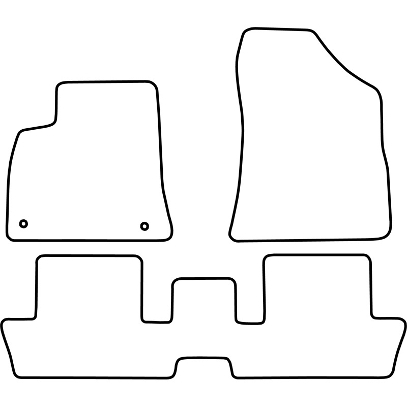 Set velour car mats  Peugeot 3008 2009-2016