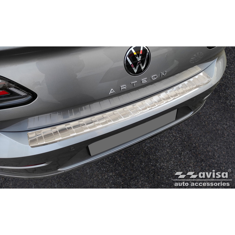 Stainless Steel Rear bumper protector  Volkswagen Arteon Shooting Brake incl. eHybrid 2020- 'Ribs'