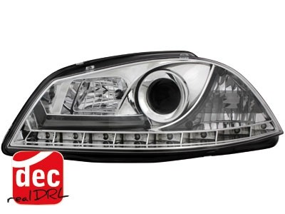 Koplampen Seat Ibiza 6L/Cordoba 03-08 Devil Eyes real DRL LED Chroo