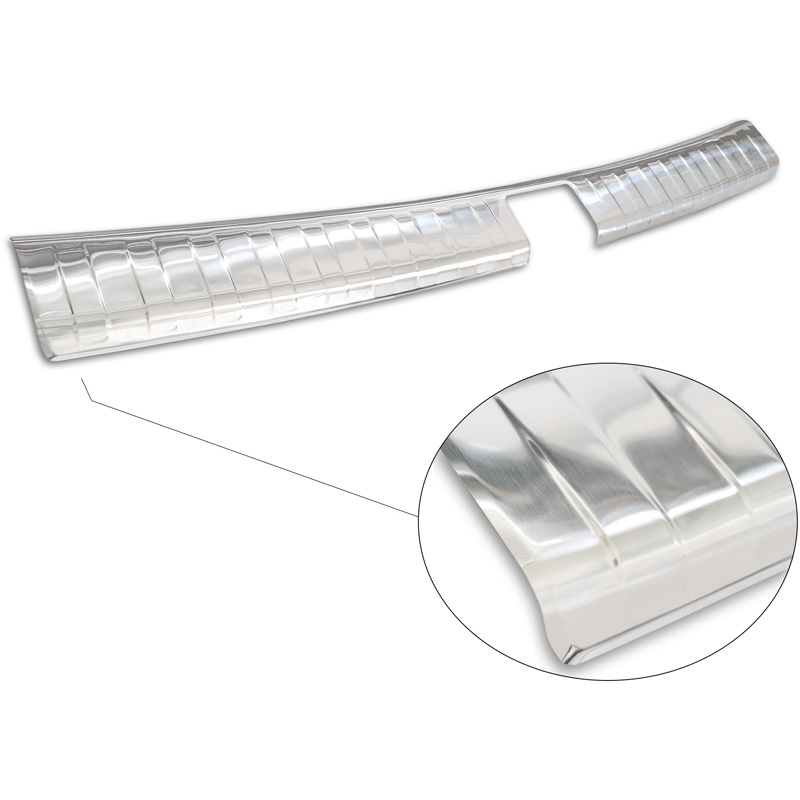 Stainless Steel Inner Rear bumper protector  Seat Ateca 2016-2020 & FL 2020- incl. Cupra Ateca 2018- 'Ribs'