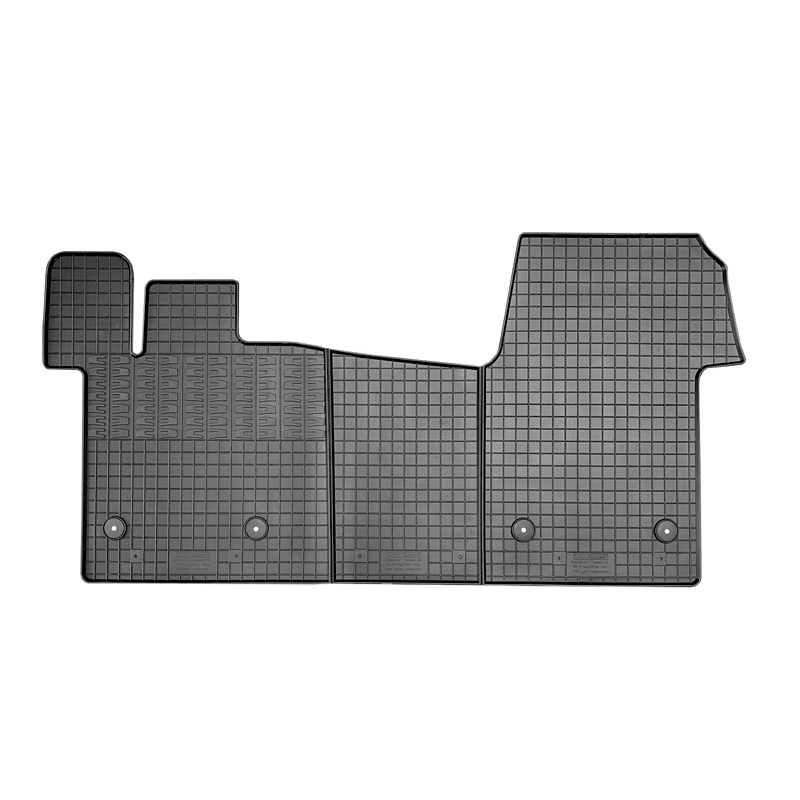 Rubber matten  Volkswagen T7 Multivan 2021- (alleen voor) (3-delig + montagesysteem)