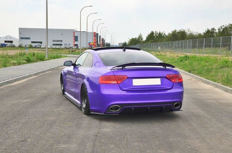 Achterzij Spoilers Audi RS5 8T /  8T FL Glanzend Zwart