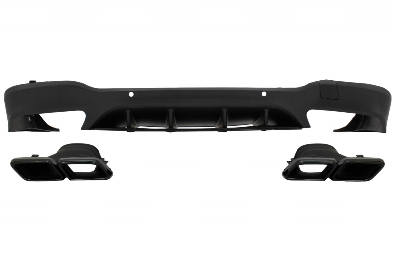 Diffusor Mercedes GLC X253 (2015-..) GLC63 incl. Uitlaat Stukken zwart