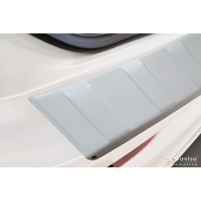Avisa Stainless Steel Powdercoated Rear bumper protector  Volvo XC60 II 2017-2021 & FL 2021- incl. R-Design 'Soft Silver'