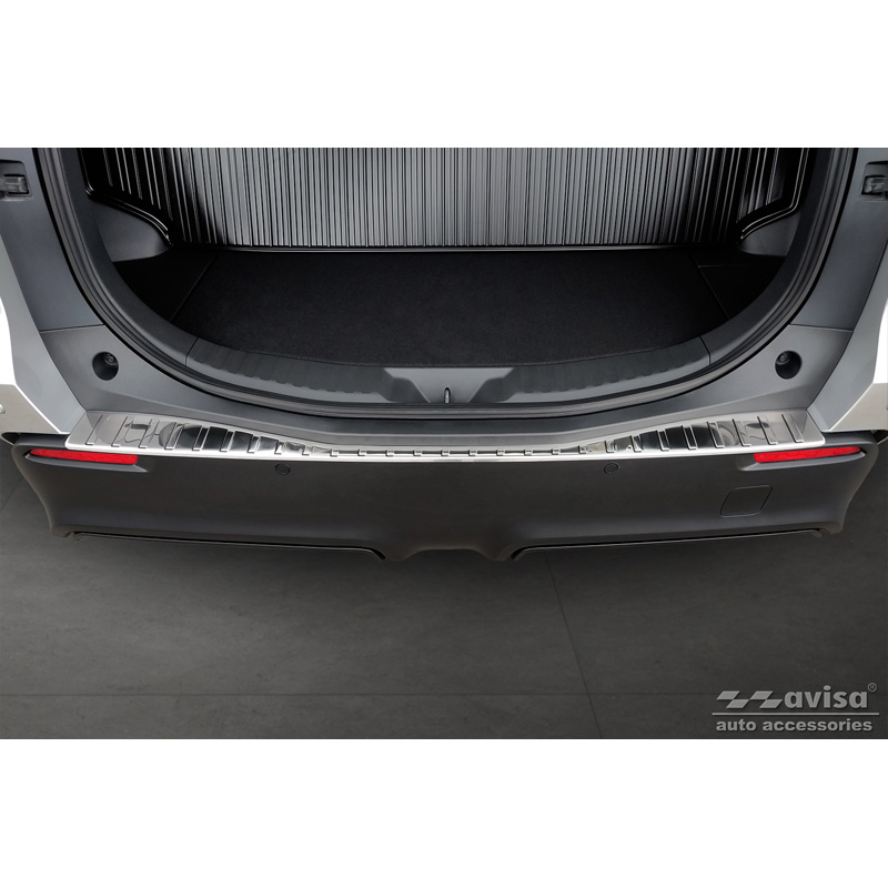 Stainless Steel Rear bumper protector  Toyota bZ4X 2021- & Subaru Solterra 2022- 'Ribs'