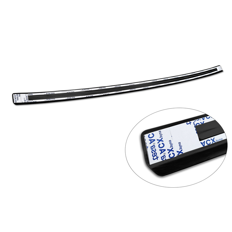 Black Stainless Steel Rear bumper protector  Hyundai Kona II (SX2) excl. N-Line 2023-