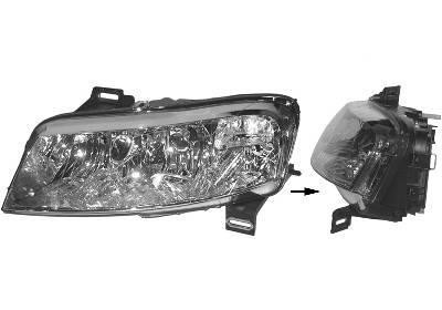 koplamp, Carello, H7+H7+H1, 5 drs, incl motortje, rechts,-12/200