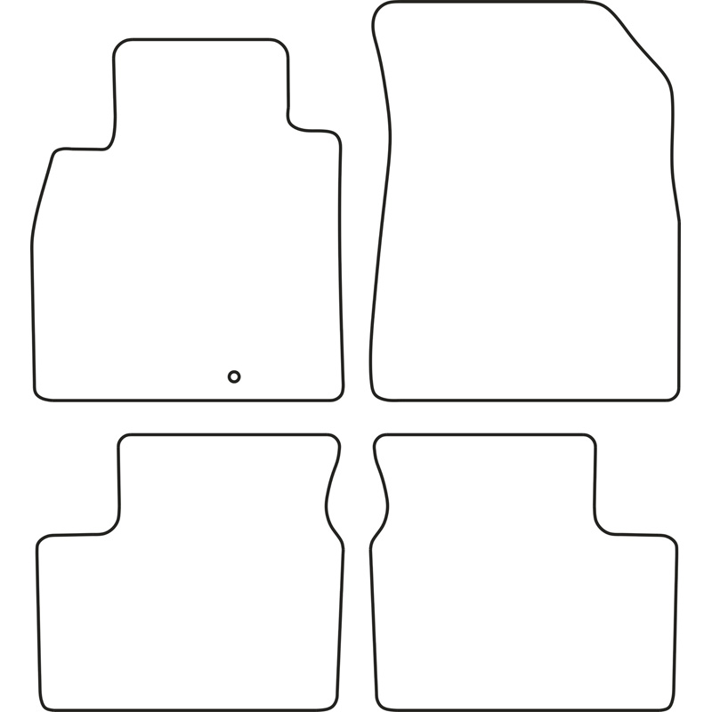 Set velour car mats  Nissan Micra 2011-2016