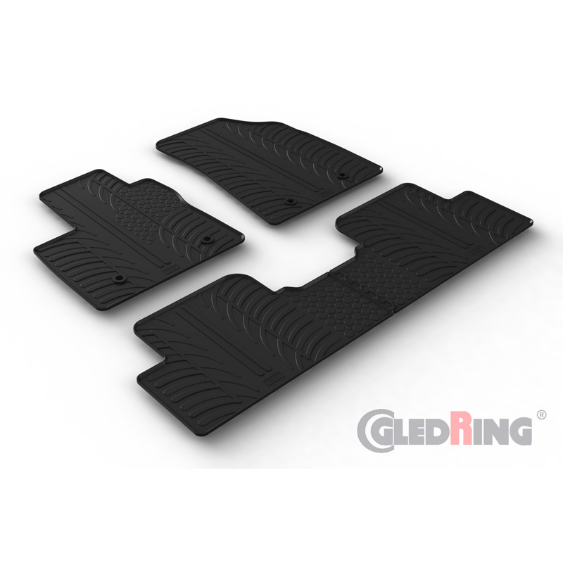 Rubbermatten  MG 5 (EV) SW 2020- (T profiel 4-delig + montageclips)