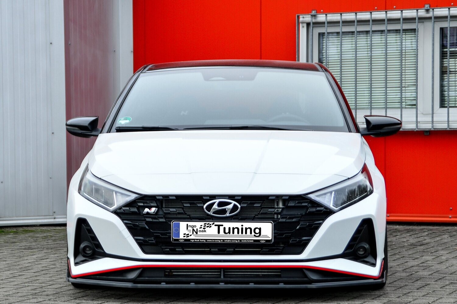 Voorspoilerlip met vleugel Hyundai I20N Performance