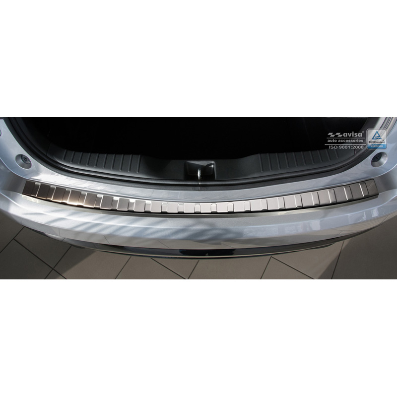 Stainless Steel Rear bumper protector  Honda Civic IX 5-doors Facelift 2015- 'Ribs'