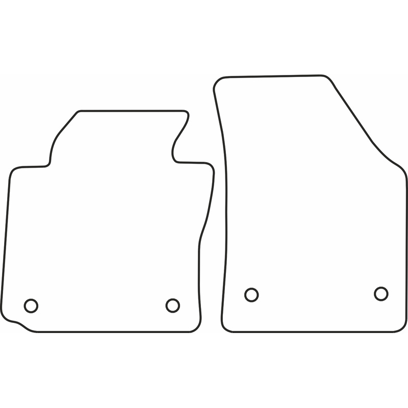 Automatten  Volkswagen Caddy 2007-2015 & 2015-2020 (alleen voor)