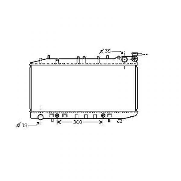 Radiator ALMERA N15 95-97 AUTOMAAT AUTOMATIC
