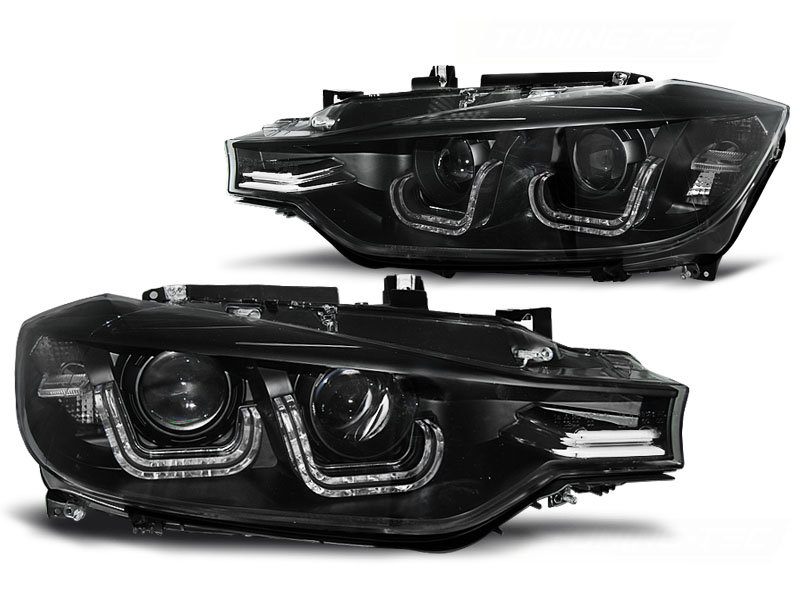 Headlights BMW 3 serie F30 11->> black