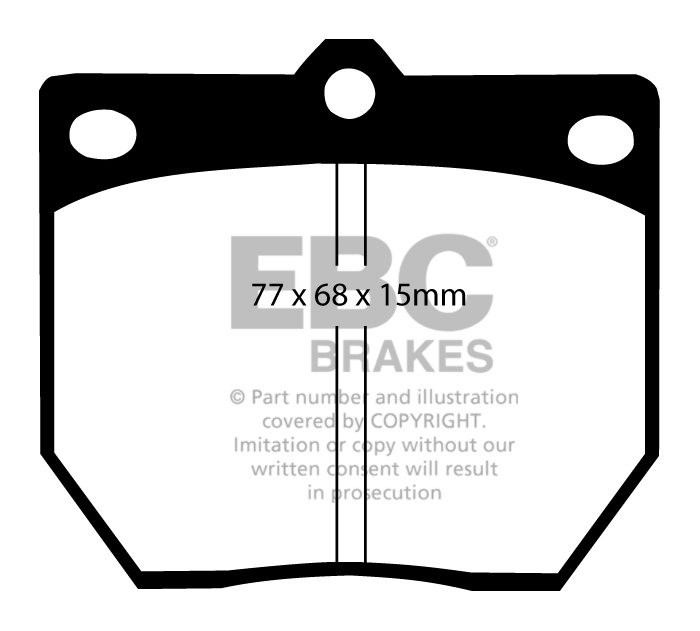 EBC Brakes TOYOTA Cressida 2.0 (RX30) 77-81 Remblokken voorzijde