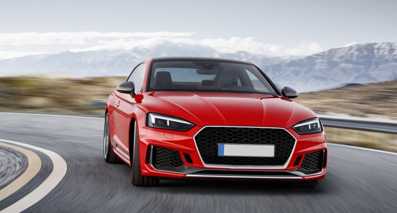 Voorbumper Audi A5 5F 16-19 RS5 Look incl. grillen