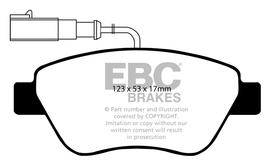 EBC Brakes FIAT Bravo 1.4 2010-.. Remblokken voorzijde greenstuf