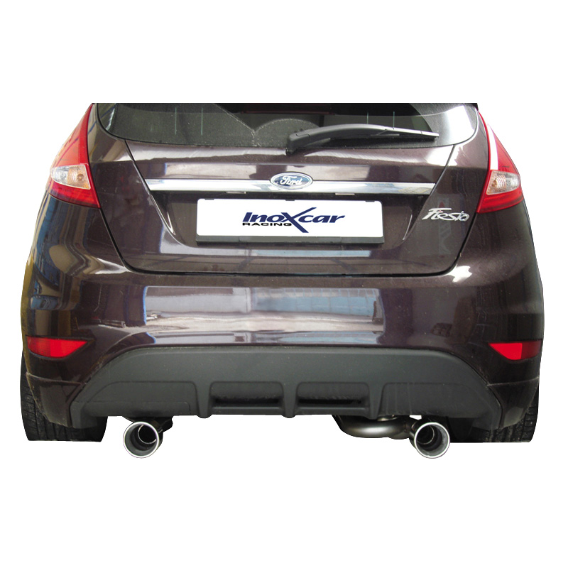 100% Inox Double Sport Exhaust  Ford Fiesta VII 1.6 (120HP) 9/2008- 102mm