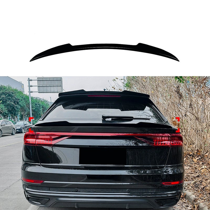 Lower mid rear spoiler  Audi Q8 (4MN) S-Line/SQ8/RSQ8 2018- (ABS Glossy Black)