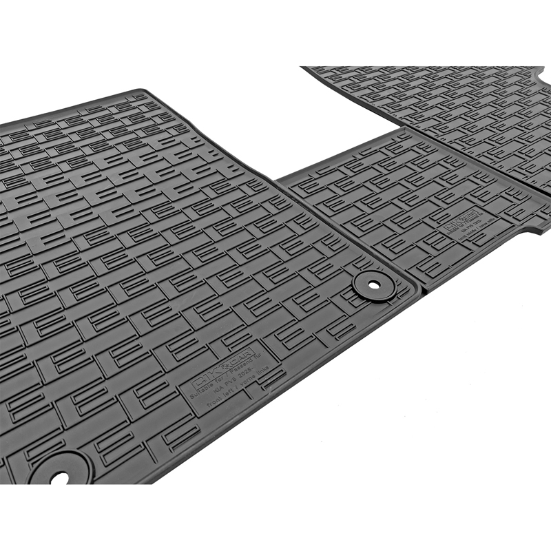 CIKCAR Rubber car mats set  Kia PV5 (EV) 2025- (only front) (3-pieces + fixing system)