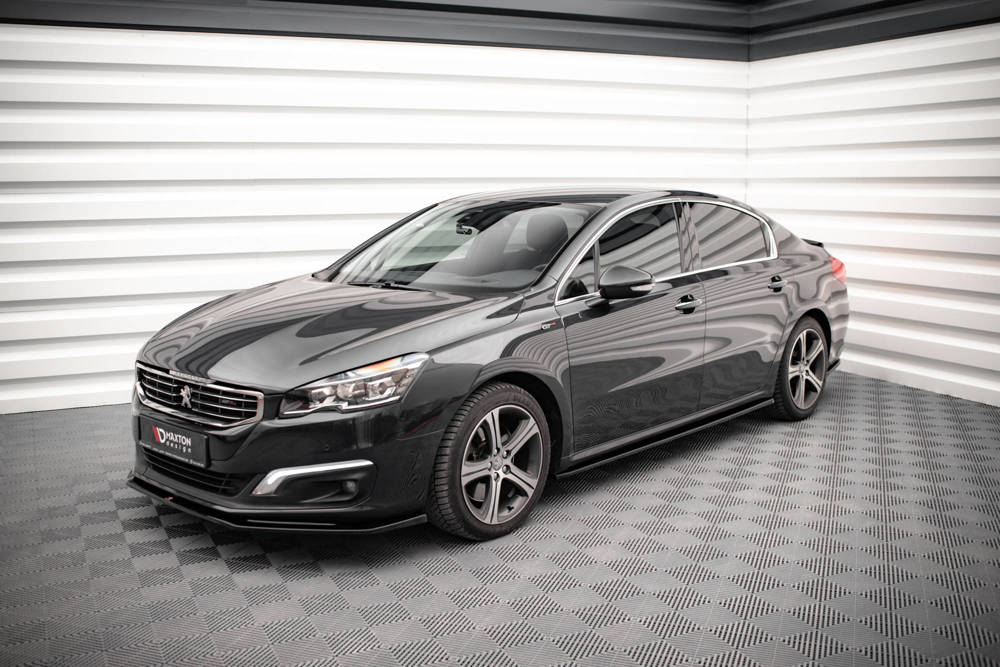 Zijskirts Peugeot 508 GT MK1 FL Maxton Glans Zwart
