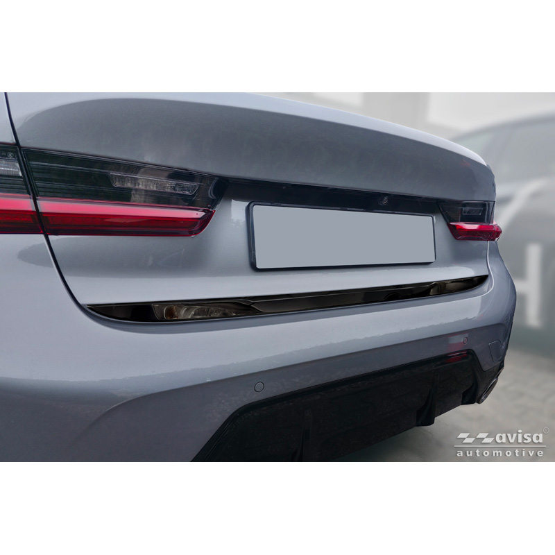 Avisa Zwart Chroom RVS Kofferbak Sierlijst  BMW 3-Serie (G20) M-Sport Facelift 2018-2022, Facelift 2022-2024 & Facelift 2024-