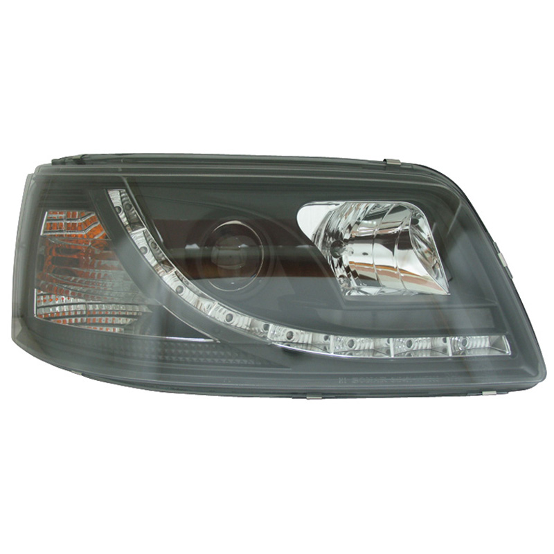 Set Koplampen incl. DRL  Volkswagen T5 2003-2010 - Zwart