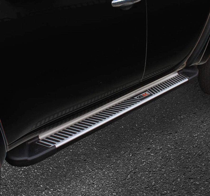 Treeplanken voor Mercedes M-Klasse W163 98-05 aluminium zwart grijs