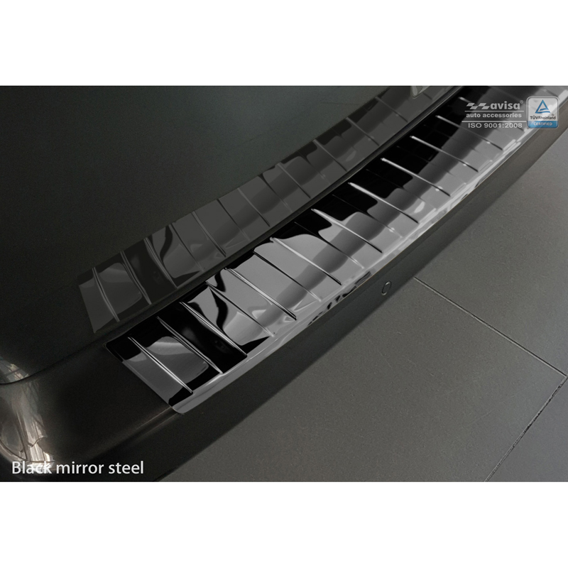 Black Mirror Stainless Steel Rear bumper protector  Citroën Spacetourer / Peugeot Traveller / Toyota Proace Verso 2016- 'Ribs'