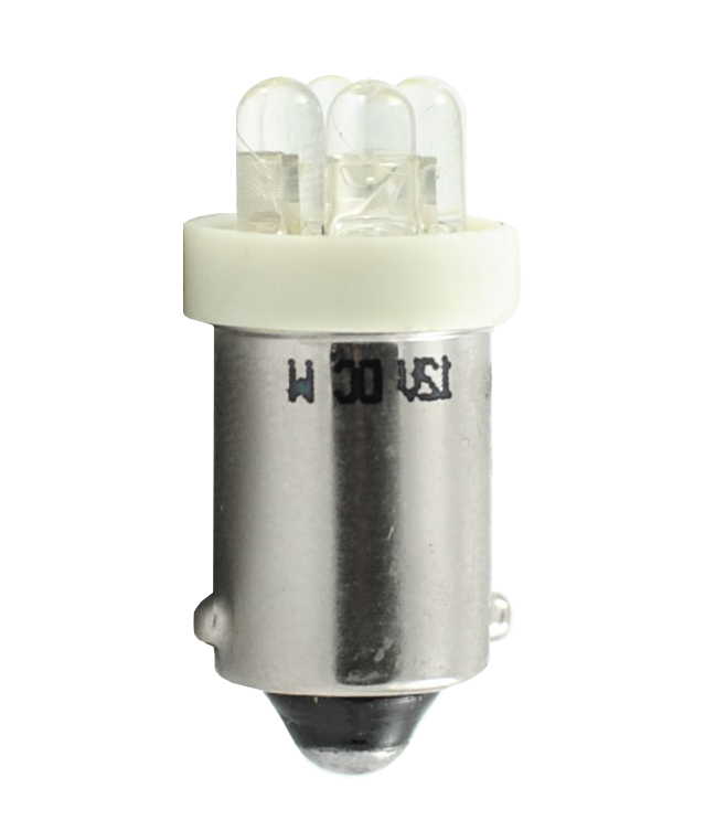 M-tech BA9S 12/24v 4x 3mm LED wit