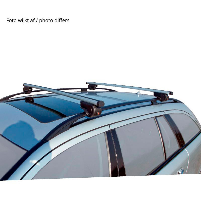 Roof bar set Twinny Load Aluminum A01 for cars with roof rails