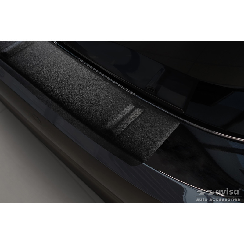 Matt Black Stainless Steel Rear bumper protector  Honda Civic XI HB 2022- 'Ribs'