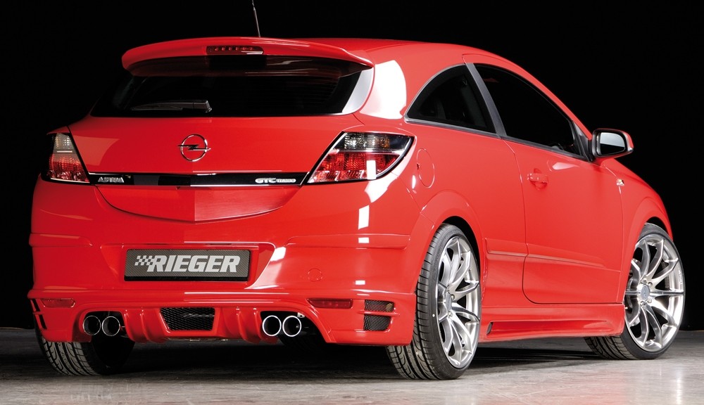Einddemper Duplex Opel Astra H 4x76mm Rieger