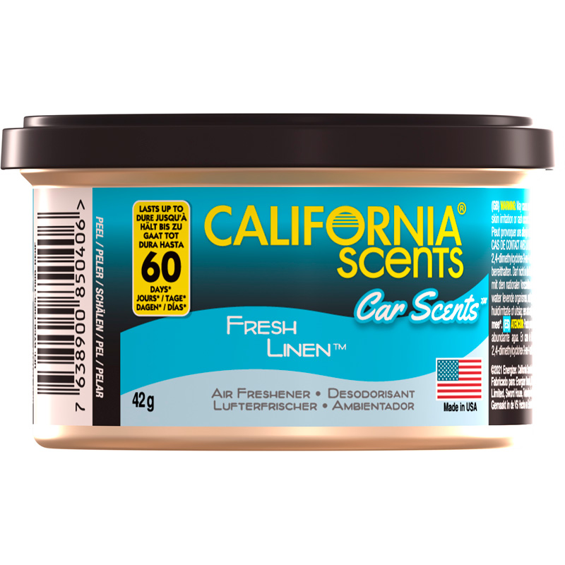California Scents Air freshener - Fresh Linen - Can 42gr
