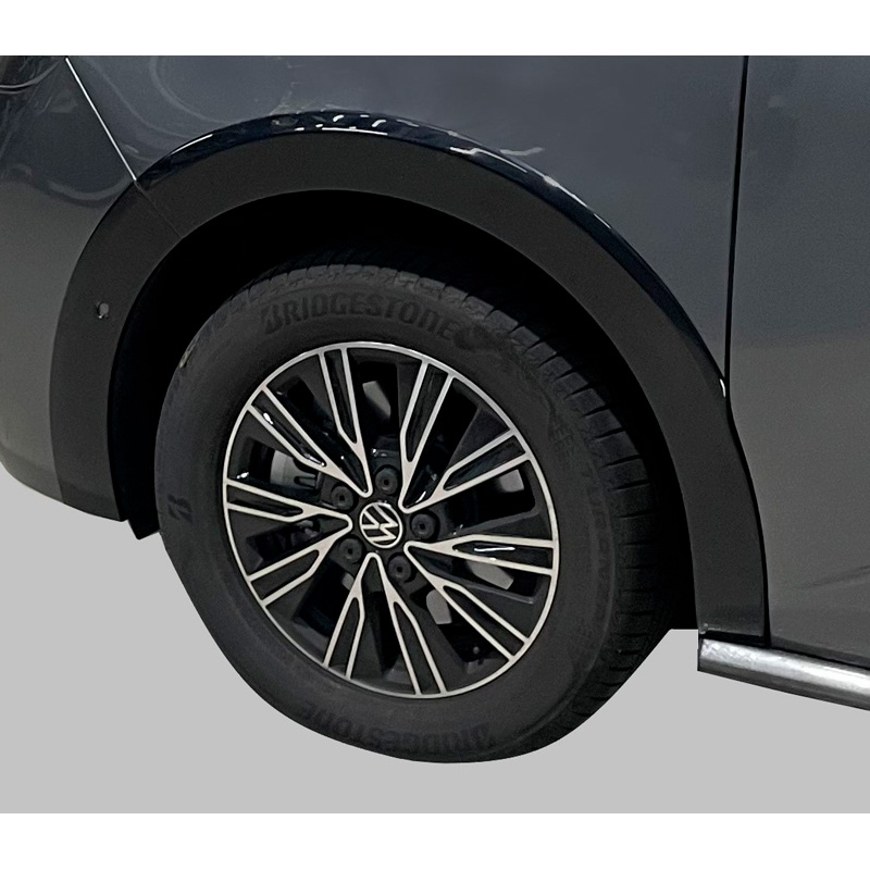 RGM Spatbordverbreders  Volkswagen T7 Multivan 2021- Korte wielbasis - Zwart (met Park Assist)