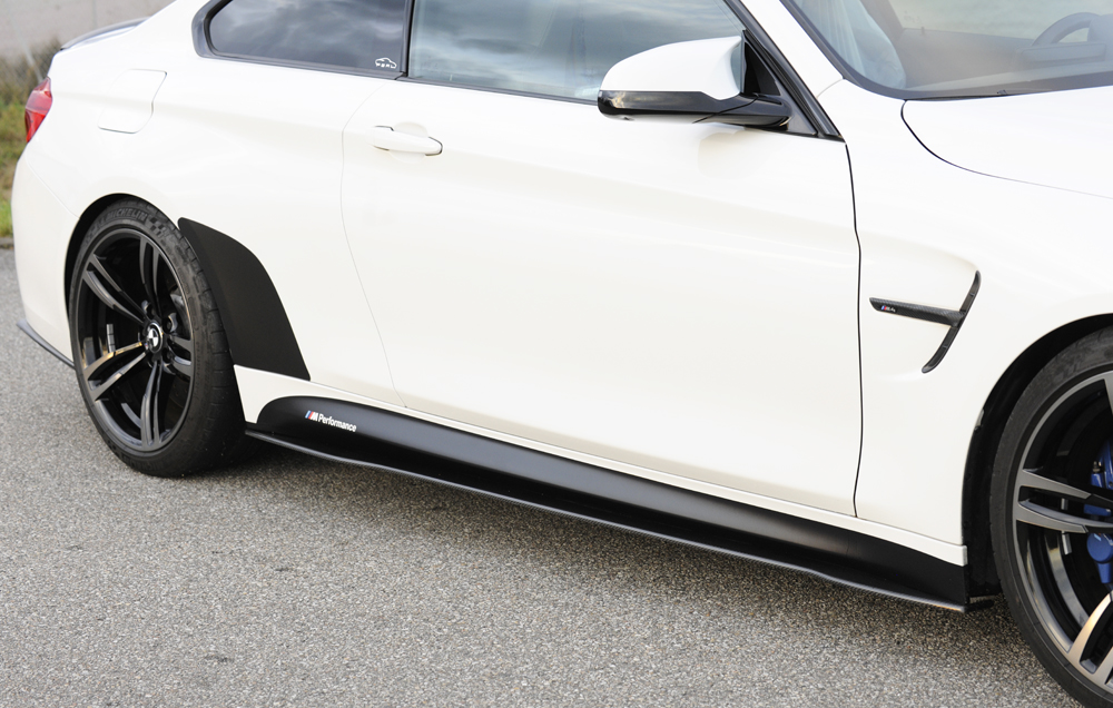 Zijskirt BMW M3 F80 2014-...  Echt carbon Rieger